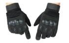 Закрытые тактические перчатки мото, вело полный палец (671629714) Черный XL - изображение 2