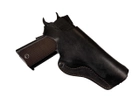 Кобура для Colt 1911 поясна не формована шкіра чорна MS - зображення 1