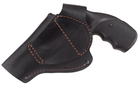 Кобура для Револьвера 3 поясная на пояс формованная кожаная черная MS - изображение 3