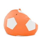 Кресло мешок Мяч Оксфорд размер Стандарт+ Студия Комфорта Оранжевый + Белый - изображение 5