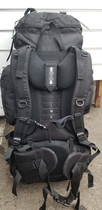 Тактический туристический каркасный походный рюкзак Over Earth модель 615 на 80 литров Black - изображение 4