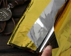 Одеяло спасательное термоодеяло Overlay двустороннее gold-silver - изображение 3