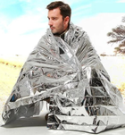 Одеяло спасательное термоодеяло Overlay односторонняя silver - изображение 3