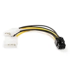 Кабель-перехідник 6 pin - 2*Molex 4 pin 15см ATCOM для відеокарт (16185)