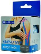 Пластир медичний H Dr. House Кінезіо тейп 5 см х 5 м Блакитний (5065001558092) - зображення 2