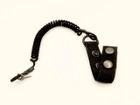Тренчик шнур страхувальний універсальний тренчик -карабін з 2 кнопками на ремінь шириною до 5 см чорний 997 MS - зображення 2