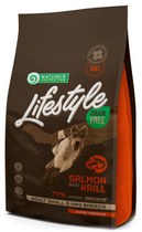 Сухой беззерновой корм для собак Nature's Protection Lifestyle Grain Free Salmon with krill Adult Small and Mini Breeds с лососем и крилем