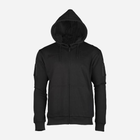 Реглан з капюшоном на блискавці MIL-TEC TACTICAL HOODIE 11472002 2XL Black (2000980459148)