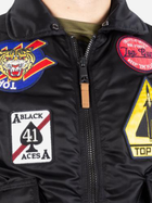 Куртка літна чоловіча MIL-TEC Sturm Flight Jacket Top Gun Aie Force 10430302 2XL Black (2000980537259) - зображення 4