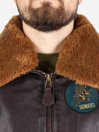 Куртка лётная кожанная MIL-TEC Sturm Flight Jacket Top Gun Leather with Fur Collar 10470009 S Brown (2000980537396) - изображение 3