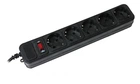 Мережевий фільтр подовжувач Power filtr UPS ДБЖ 1.8м Gembird SPG5-X-6B 5 розеток Black