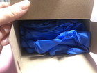 Перчатки нитриловые текстурированные без пудры нестерильные Medicom SafeTouch Slim Blue размер L 100шт - изображение 4