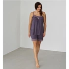 Пижама женская с шортами Nicoletta 5XL фиолетовая 10022