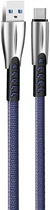 Кабель ColorWay USB - Type-C (zinc alloy) 2.4А 1 м Blue (CW-CBUC012-BL)