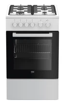 Плита комбинированная Beko FSS52020DW - 50х60 см/газ-контр/эмал. реш./60л/4 прогр./белый (FSS52020DW)