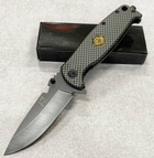 Нож тактический, складной нож карманный для рыблки, охоты, Bounce PS-3924, черный - изображение 1