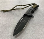 Нож тактический, складной нож карманный для рыблки, охоты, Bounce TH-4117, черный - изображение 3