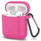 Чехол Silicone Case Carabine для AirPods Hot pink (31) розовый