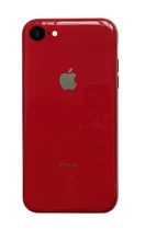 Чехол Silicone Glass Case для iPhone SE 2020 (04) Red красный