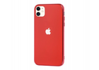 Чохол скляний Glass case для iPhone 11 (01) Red червоний