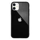 Чехол стеклянный Glass case для IPhone 11 (04) Black черный