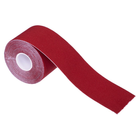 Кинезио тейп пластырь Kinesio Tape SP-Sport 5504-5 ширина 5см длина 5м Red - изображение 2