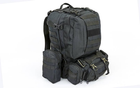 Тактичний рейдовий рюкзак 55L SILVER KNIGHT 213 чорний - зображення 1