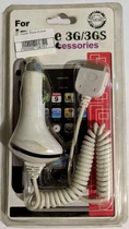 Автомобильное зарядное устройство" iPhone 3G White