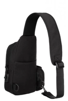 Армейская сумка рюкзак с USB портом Защитник 129-B черный - изображение 2