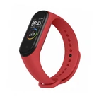 Ремешок силиконовый Silicone для Xiaomi Mi Band 2 (12) Red красный