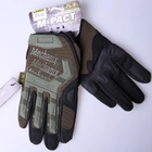Рукавички тактичні військові-армійські сенсорні M-PACT із захистом кісточок кулака дихаючі, бойові L Оливковий MPTZ72008 - зображення 2