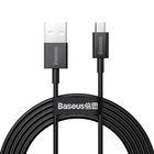USB кабель с разъемом Micro USB BASEUS Superior Series Fast Charging (2m, 2A). Black