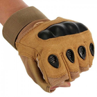 Тактические беспалые перчатки Oakley песочные - изображение 3