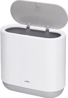 Відро для сміття MBM HOME BP-14 пластикове Біло-сіре