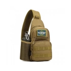 Сумка-рюкзак EDC тактическая военная однолямочная X216 Coyote (gr_006876) - изображение 2