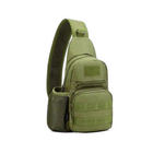 Сумка-рюкзак EDC тактическая военная однолямочная X216 A14 Олива (gr_009538) - изображение 1