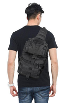 Сумка-рюкзак тактическая военная Kronos A92 800D Черная (gr_010092) - изображение 9