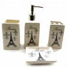 Набор аксессуаров для ванной комнаты Paris Eiffel 4 предмета