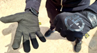 Тактические перчатки стрелковые с защитой пальцев Reis черные размер M - изображение 3