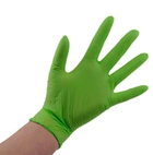 Перчатки нитриловые M зеленые Ampri STYLE APPLE неопудренные 100 шт - изображение 2