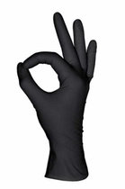 Перчатки нитриловые XL черные Mediok неопудренные 100 шт - изображение 3