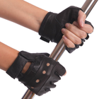 Тактические перчатки без пальцев кожаные MATSA SPORT WorkOut BC-0004 S - изображение 4