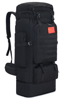Тактический туристический городской рюкзак с системой M.O.L.L.E раздвижной на 70л- 85л TacticBag Черный - изображение 2