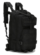 Тактичний штурмової військовий міський рюкзак ForTactic на 23-25литров Чорний - зображення 1