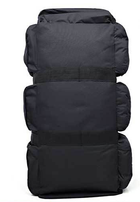 Сумка-рюкзак транспортная дорожная универсальная на 90л TacticBag Черная - изображение 1