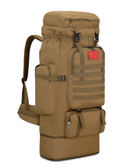Тактический туристический городской рюкзак с системой M.O.L.L.E раздвижной на 70л- 85л TacticBag Кайот - изображение 5