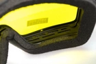 Тактичні окуляри-маска з діоптричною вставкою у комплекті Global Vision Ballistech-2.75 amber жовтий - зображення 5
