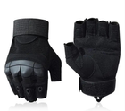 Перчатки тактические штурмовые (велоперчатки, мотоперчатки) TG-04 беспалые Black р.XL - изображение 3