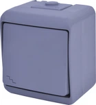 1-клавішний прохідний вимикач IP54 ETI VHE-3-SR Сірий 4668062 (зовнішній)