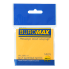 Блок бумаги для записей с клейким слоем Buromax Neon 75x75мм 100 листов оранжевый (BM.2382-11)